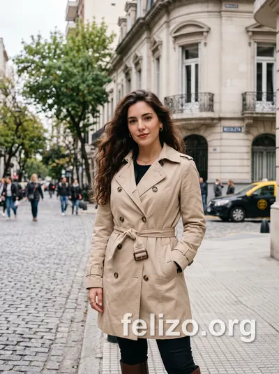 Foto con IA de una tarde en Recoleta, creada en Felizo